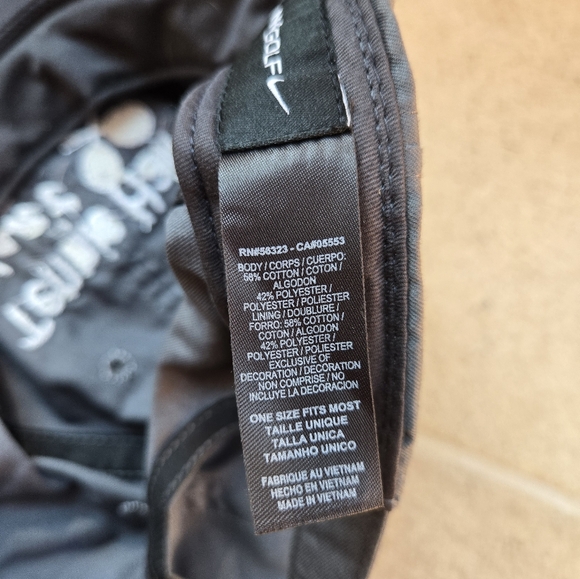 Nike Hat Tennis Hair Don't Care Gray Adjustable Cotton Poly Strapback - Picture 9 of 9